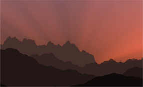 HTML5 Canvas日出日落动画特效